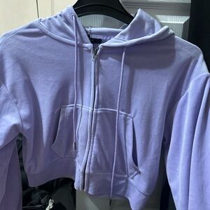 Lavender Zip-Up Hoodie